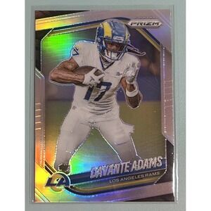 2025 Panini Prizm #104 Davante Adams Silver Prizm - Los Angeles Rams